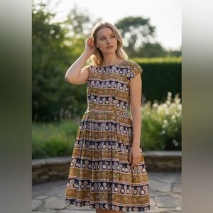 Anthropologie Sugared Dress Size 0 Corey Lynn Calter Fit Flare EUC